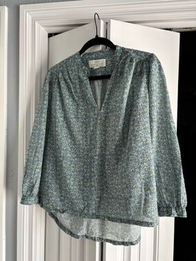 Trovata Blue Floral Blouse